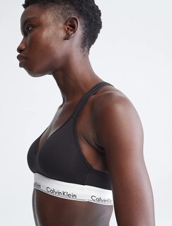 Foto 3 | Bralette Calvin Kleinde Algodón Negro - Venta Internacional