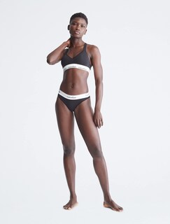 Foto 4 | Bralette Calvin Kleinde Algodón Negro - Venta Internacional