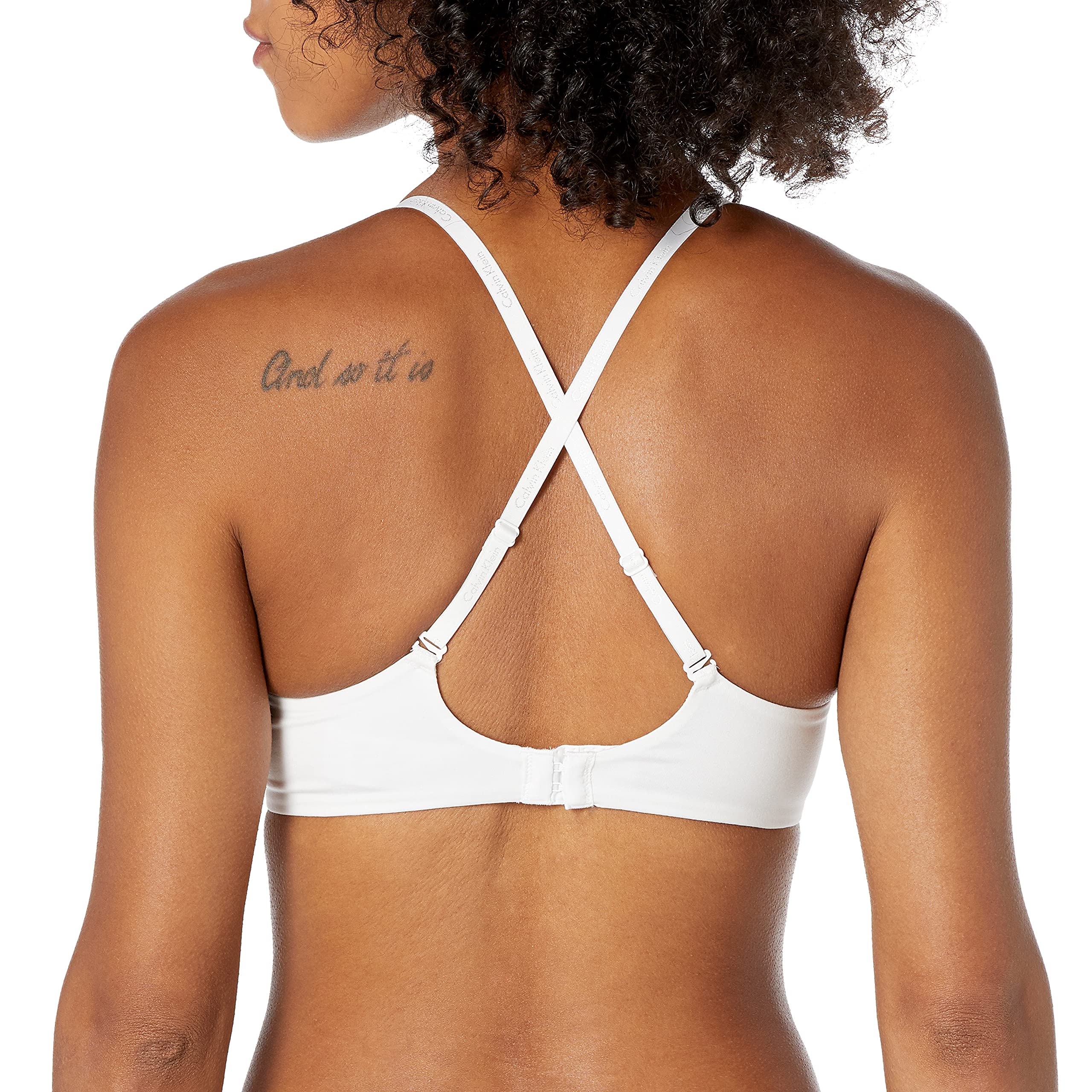 Foto 4 pulgar | Sujetador Calvin Klein Constant Convertible Strap Blanco para Mujer - Venta Internacional