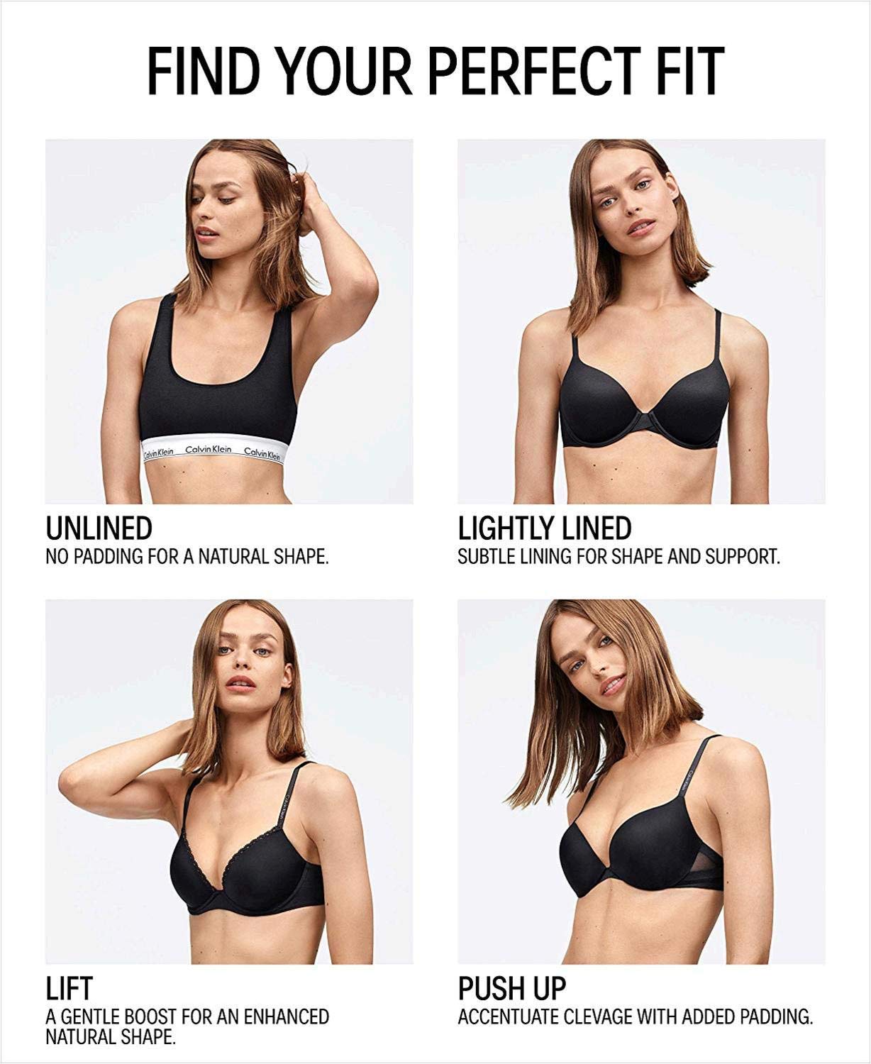 Foto 7 pulgar | Bralette Calvin Klein Invisibles Comfort Negro - Venta Internacional