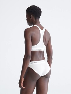 Foto 2 | Bralette Calvin Klein de Algodón sin Forro Blanco - Venta Internacional