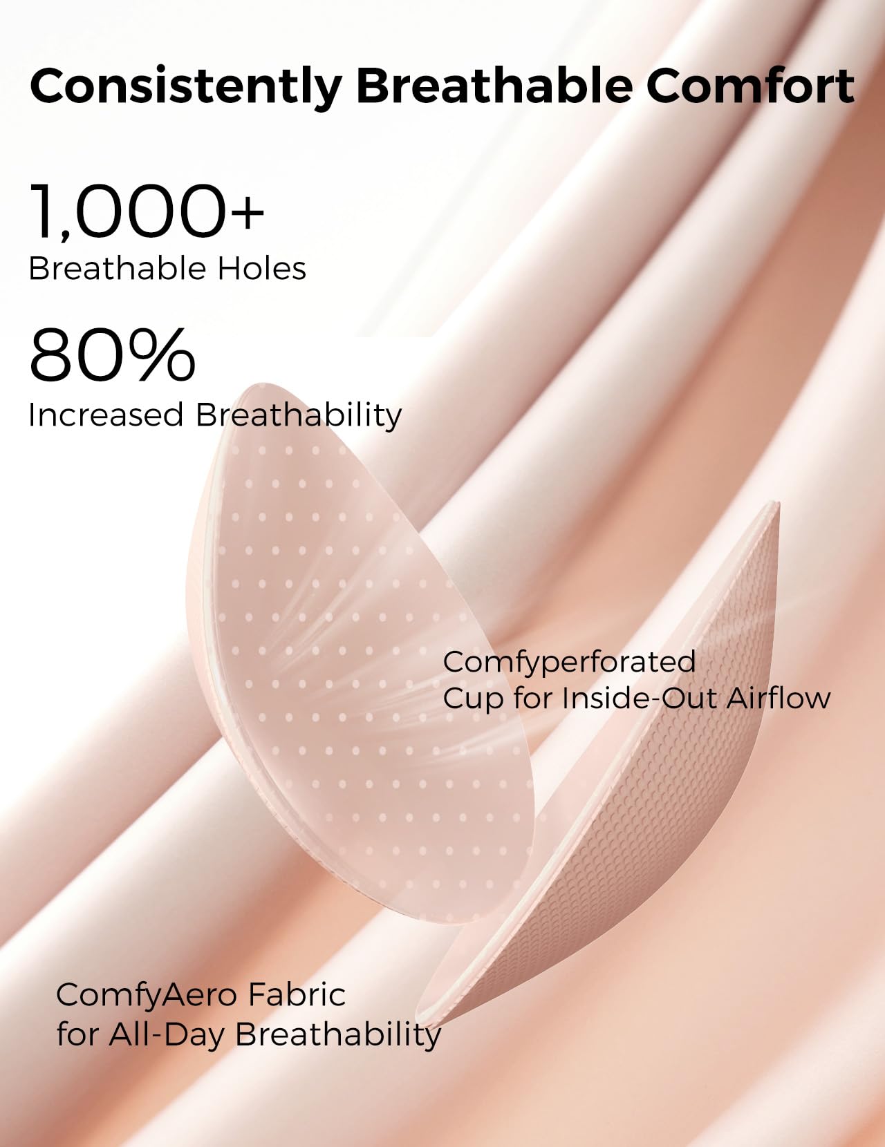 Foto 3 | Brasier sin Varilla sin Costuras Momcozy Ultraconfort Everyday Negro - Venta Internacional