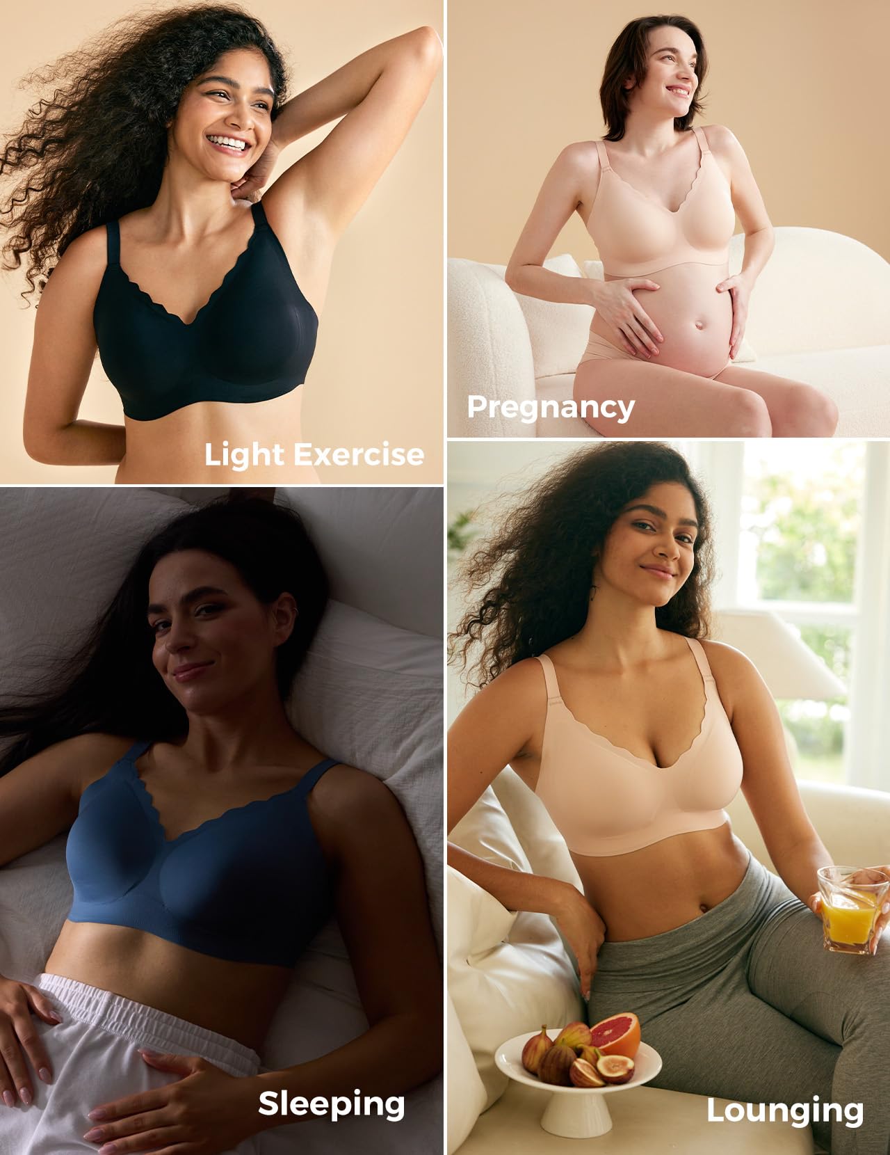 Foto 5 | Brasier sin Varilla sin Costuras Momcozy Ultraconfort Everyday Negro - Venta Internacional