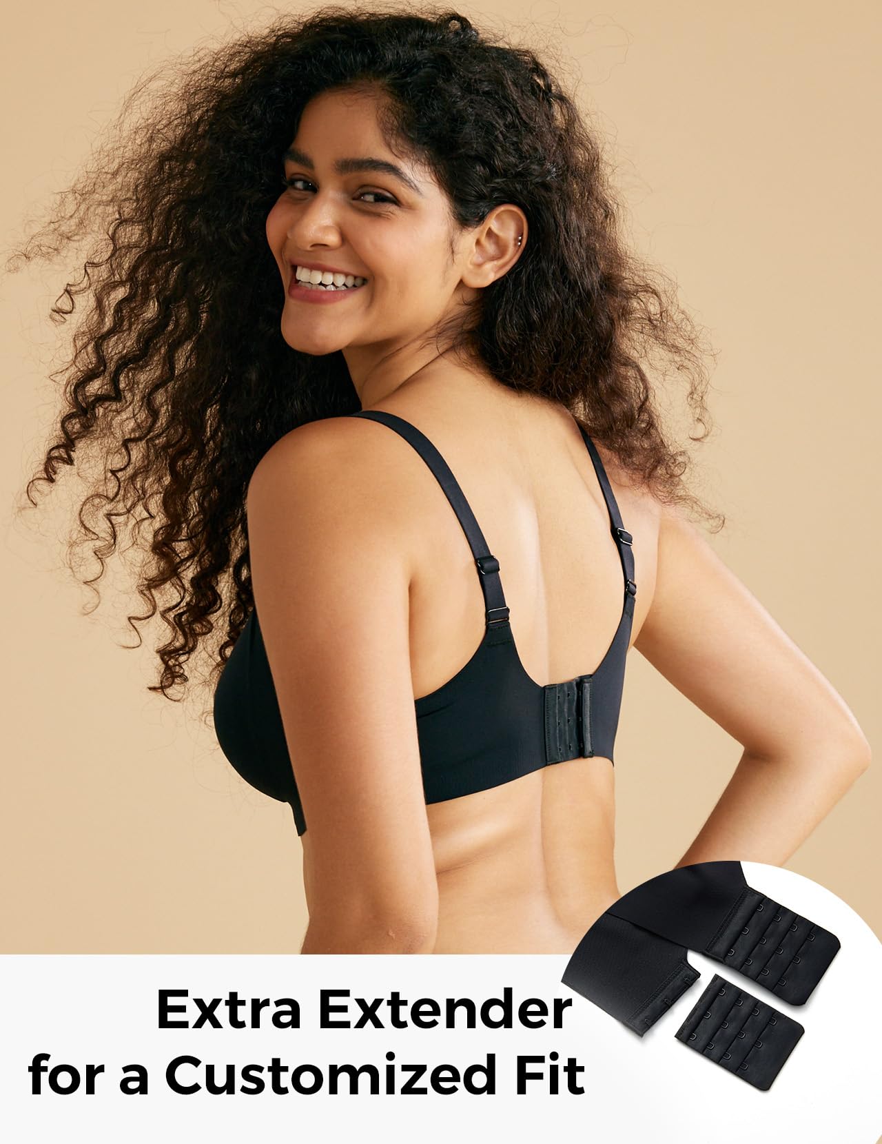 Foto 8 pulgar | Brasier sin Varilla sin Costuras Momcozy Ultraconfort Everyday Negro - Venta Internacional