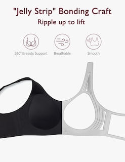 Foto 3 | Sujetador Momcozy Seamless Comfort Soft Support Cobertura Total Negro - Venta Internacional