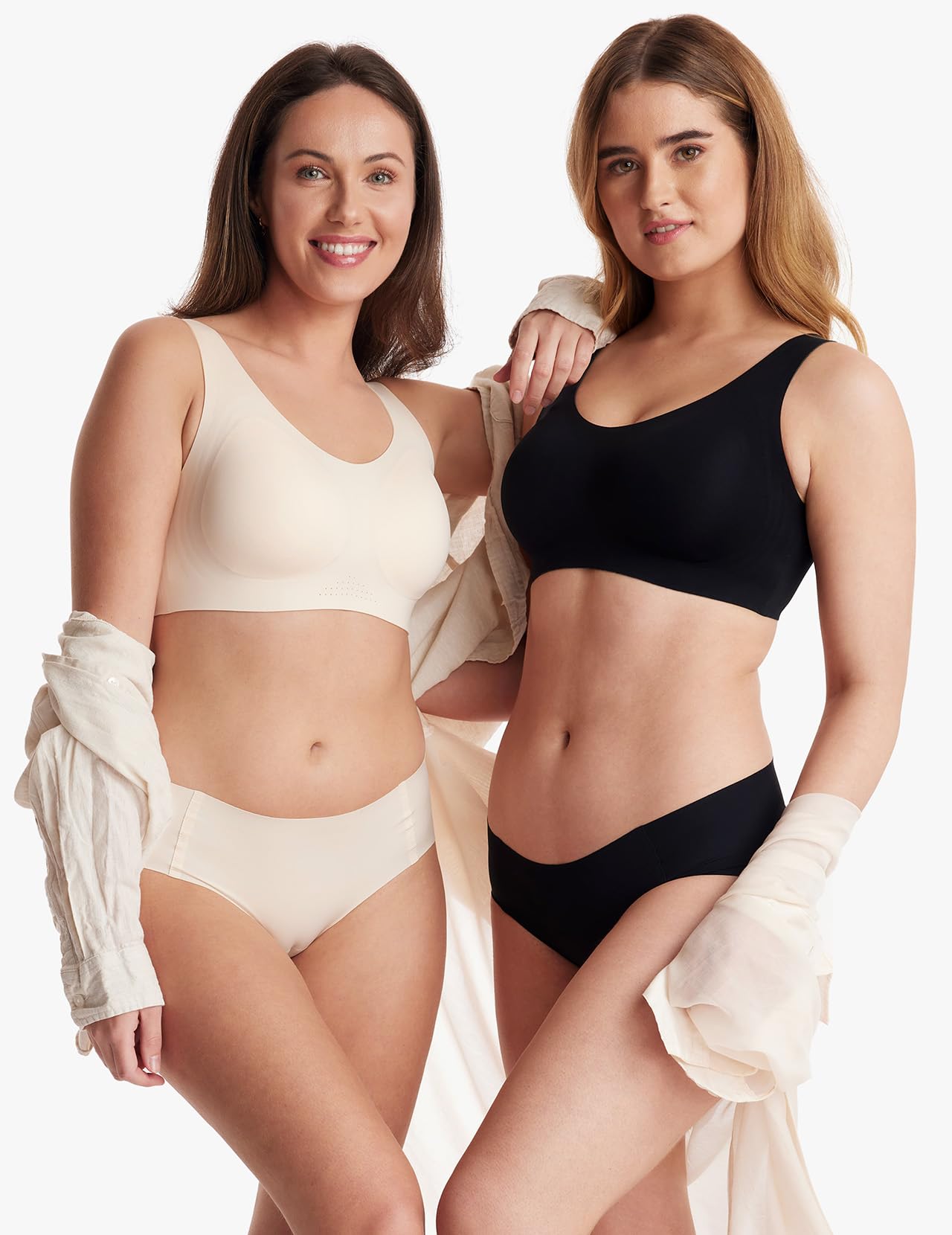 Foto 4 | Sujetador Momcozy Seamless Comfort Soft Support Cobertura Total Negro - Venta Internacional