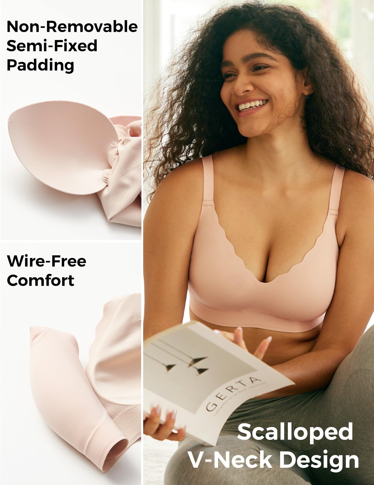 Foto 5 pulgar | Sujetadores Inalámbricos Sin Costuras Momcozy Ultra-comfort Everyday Women - Venta Internacional.