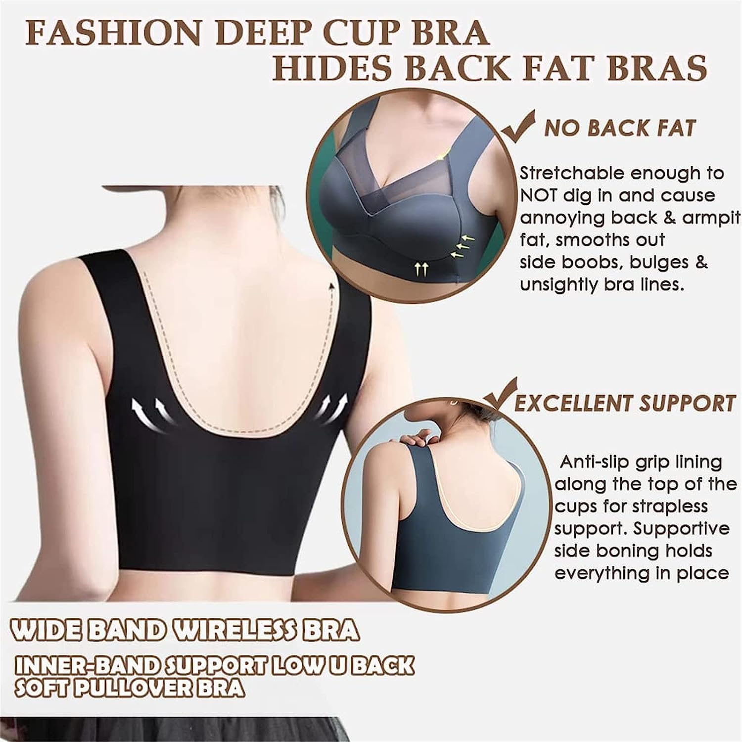 Foto 5 pulgar | Bra Wmbra, Corrector De Postura Inalámbrico, Para Flexiones, Color Beige, Talla M - Venta Internacional.