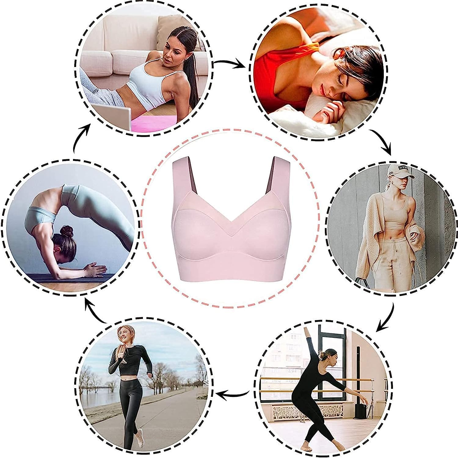 Foto 8 pulgar | Bra Wmbra, Corrector De Postura Inalámbrico, Para Flexiones, Color Beige, Talla M - Venta Internacional.