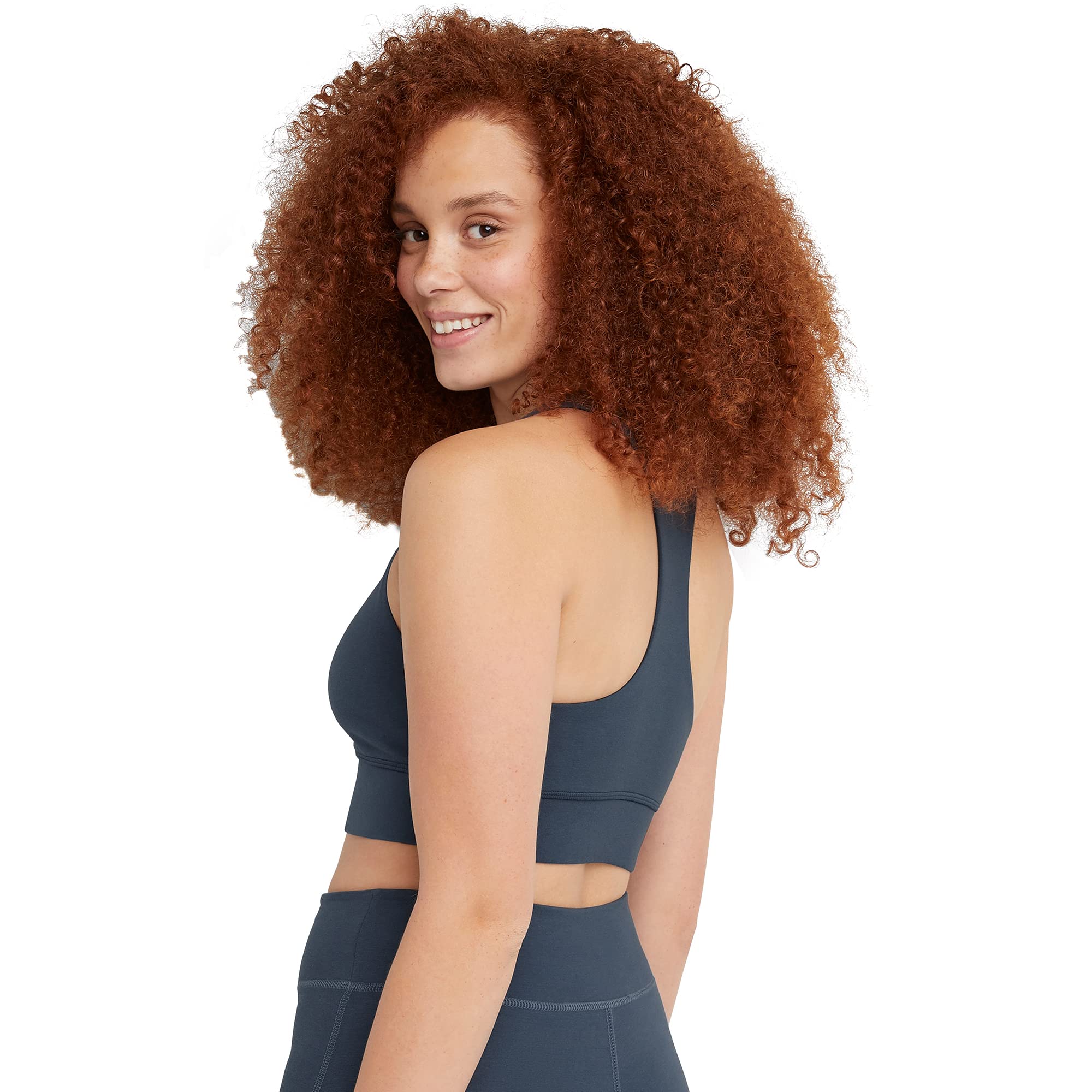 Foto 2 | Bralette Hanes Comfortblend Originals Algodón Gris Xs Para Mujer - Venta Internacional.