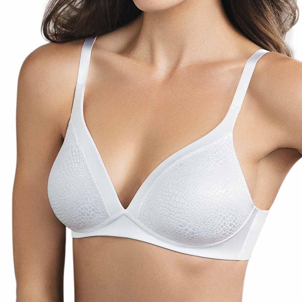 Foto 3 pulgar | Brassiere Blissful Benefits Warner's Sin Varilla  Efecto Alisador De Espalda  Color Blanco