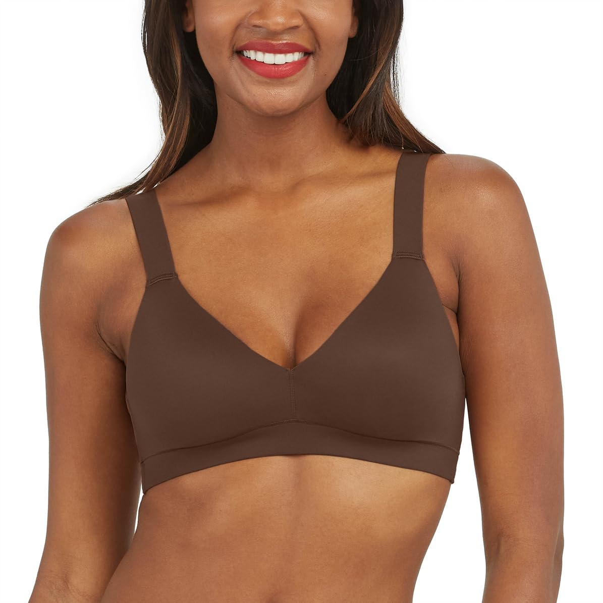 Foto 2 pulgar | Bralette Spanx Bra-leluya! Lg De Color Marrón Castaño Ligeramente Forrado - Venta Internacional.