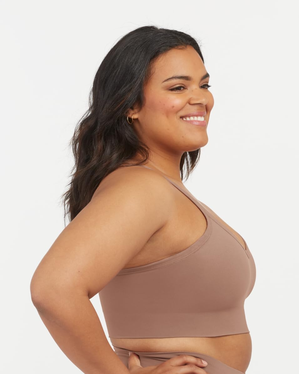 Foto 3 pulgar | Bralette Spanx Ecocare Shaping Longline Café Au Lait Para Uso Diario - Venta Internacional.