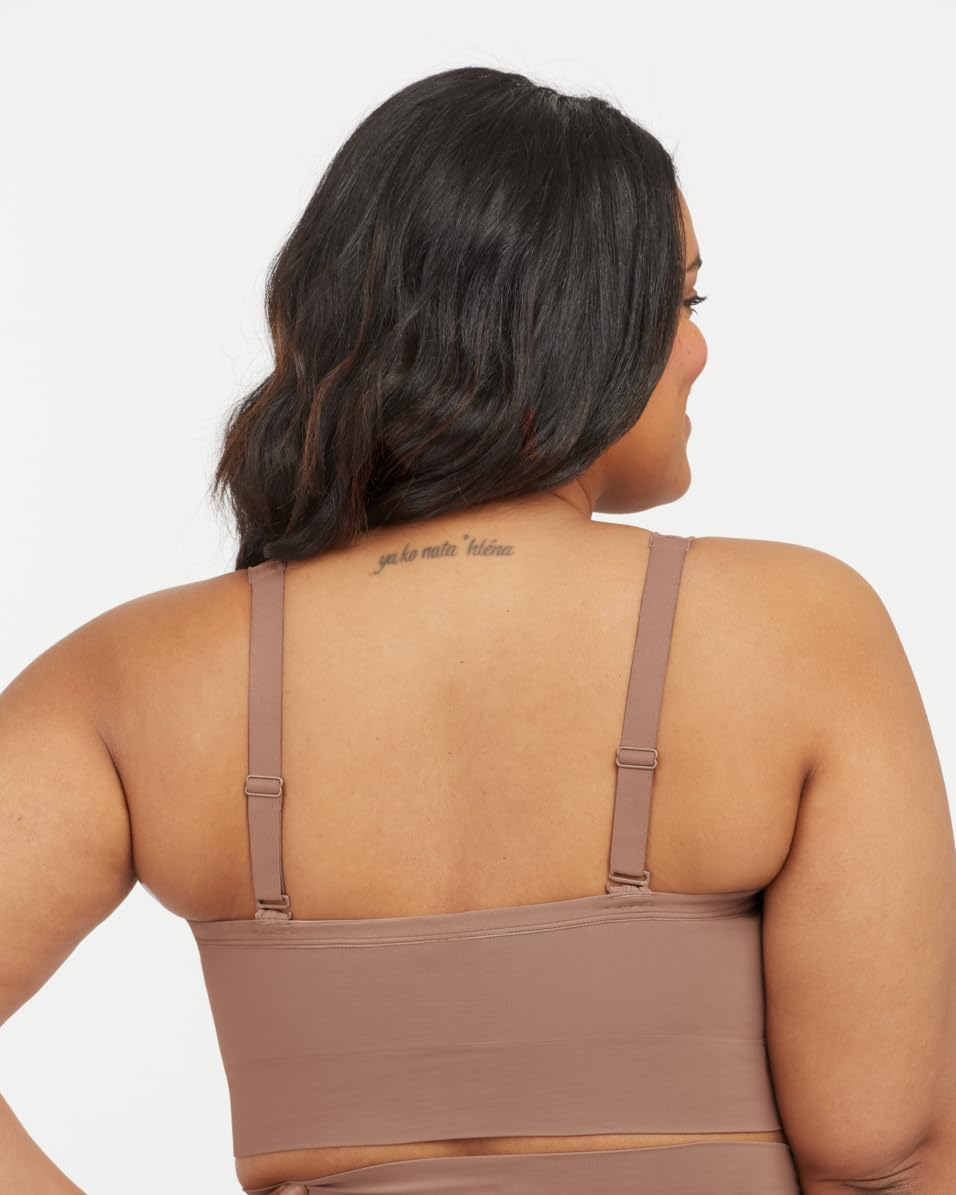Foto 4 pulgar | Bralette Spanx Ecocare Shaping Longline Café Au Lait Para Uso Diario - Venta Internacional.