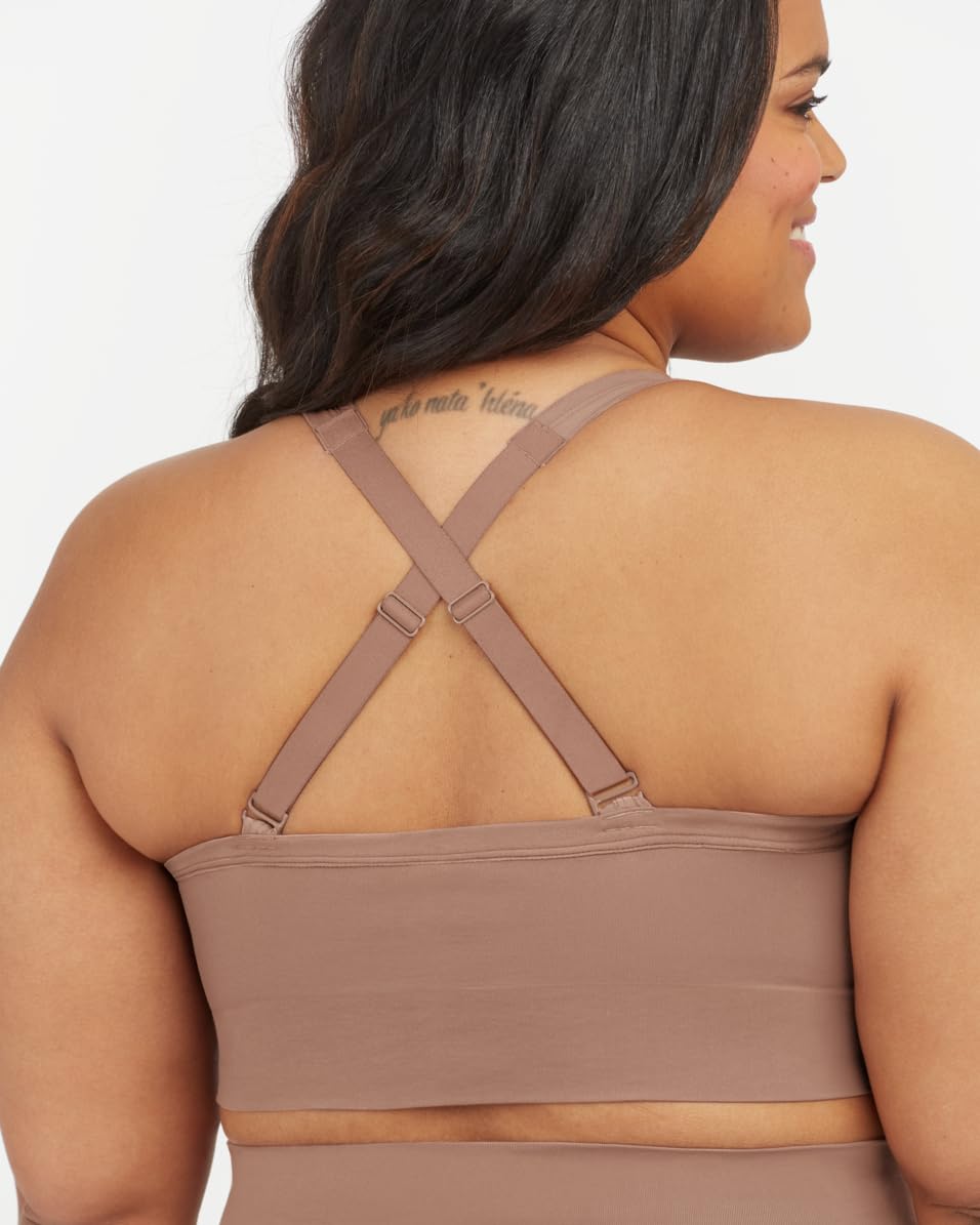 Foto 5 pulgar | Bralette Spanx Ecocare Shaping Longline Café Au Lait Para Uso Diario - Venta Internacional.