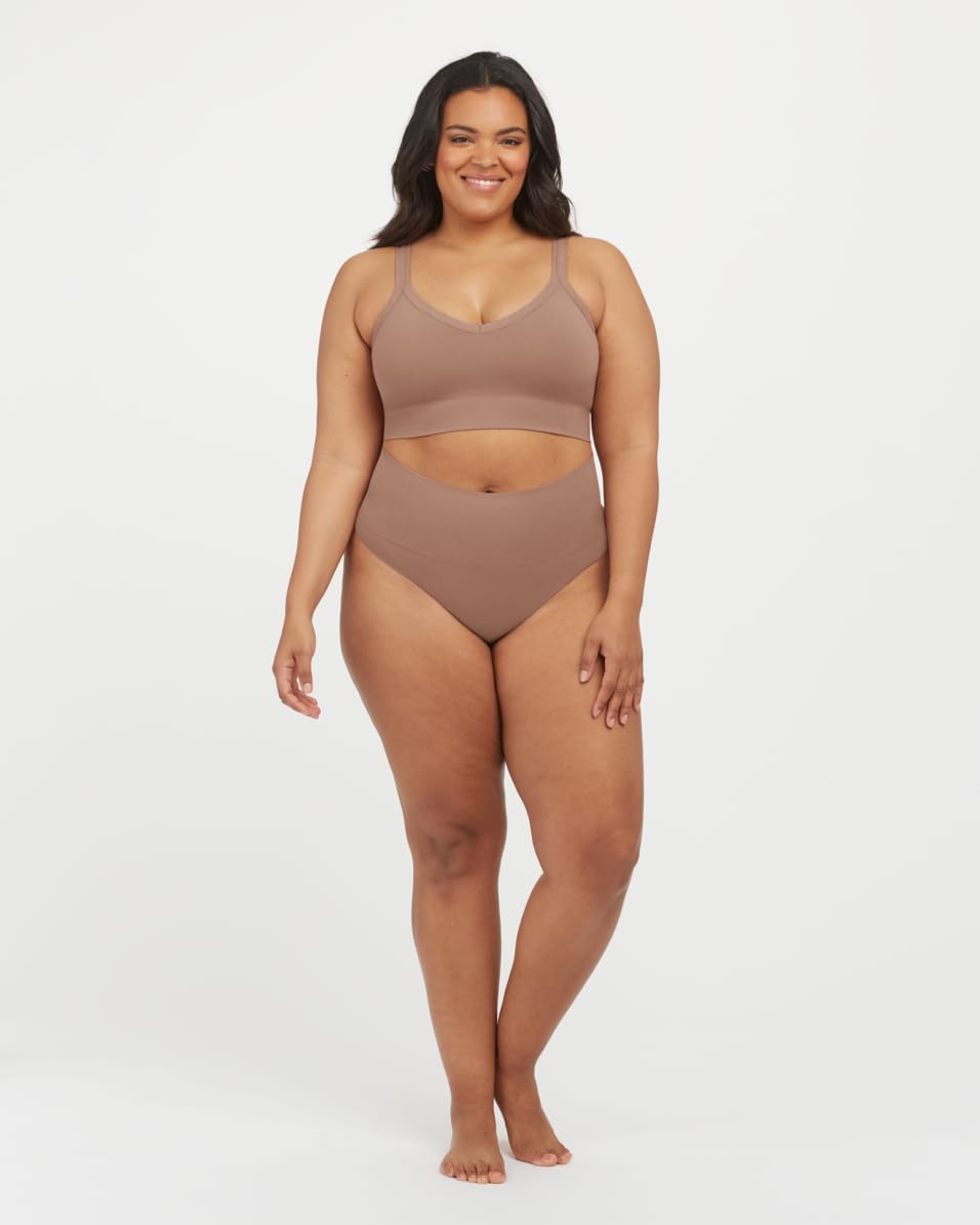 Foto 6 pulgar | Bralette Spanx Ecocare Shaping Longline Café Au Lait Para Uso Diario - Venta Internacional.