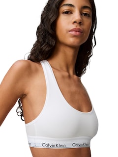 Foto 5 | Bralette Calvin Klein, Moderno, De Algodón Sin Forro, Blanco, Talla Xs - Venta Internacional.