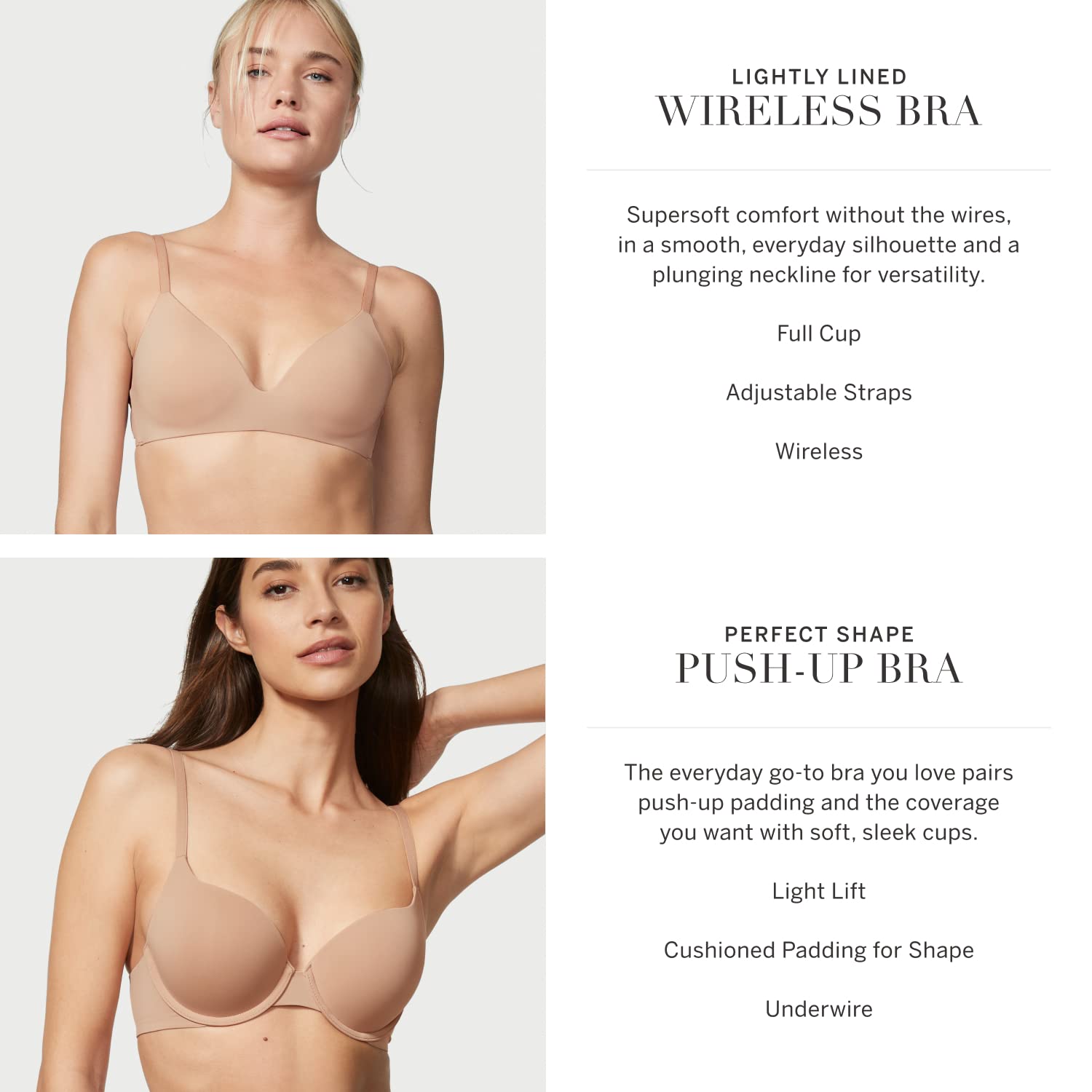 Foto 5 | Camiseta Bra Victoria's Secret De Algodón Con Forma Perfecta Para Flexiones - Venta Internacional.