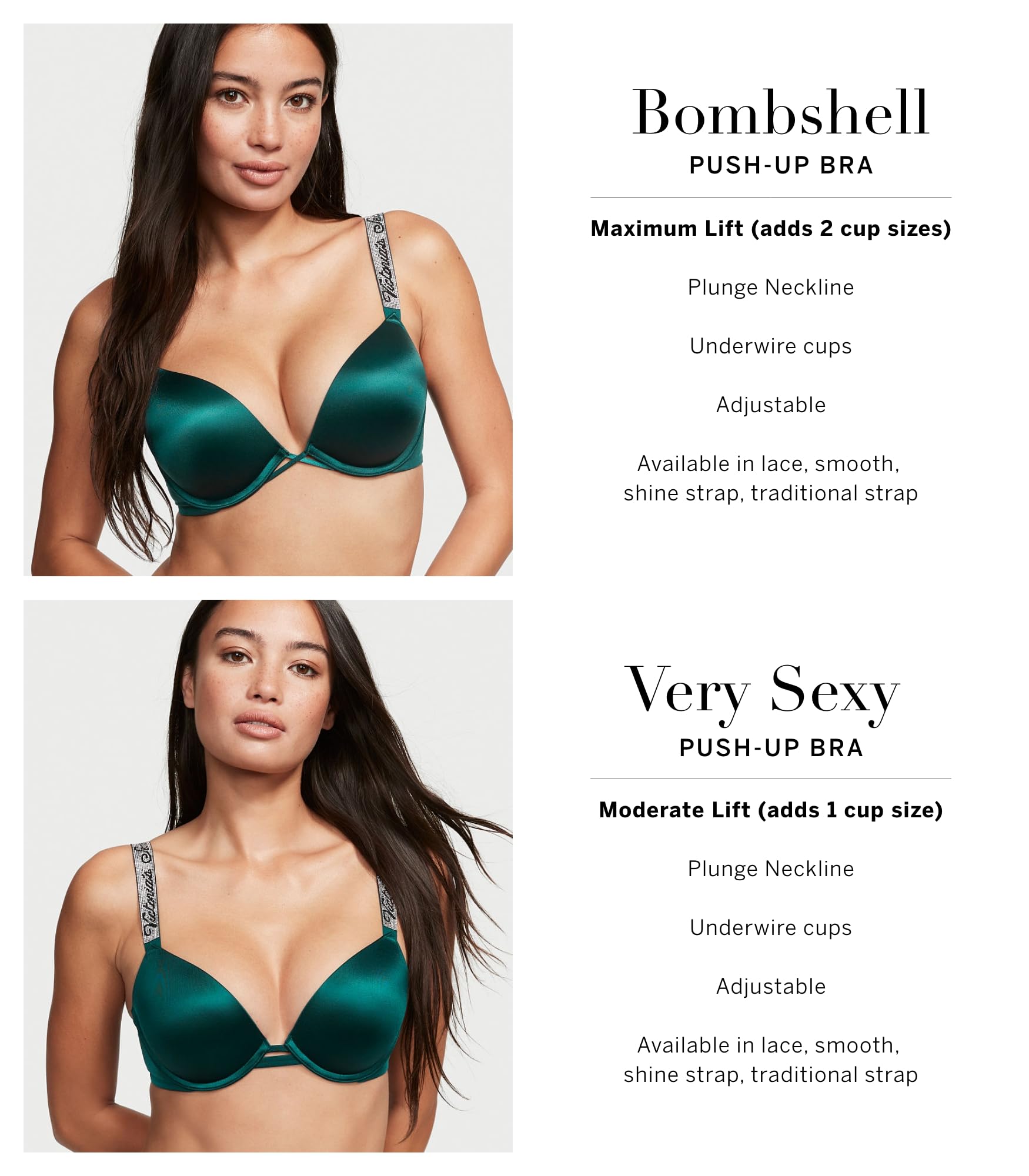 Foto 5 | Sujetador Victoria's Secret Bombshell Sexy Strap Push Up 34c Negro - Venta Internacional.