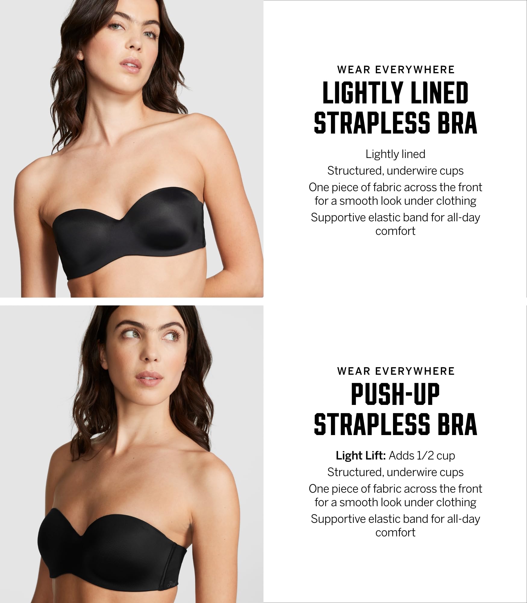 Foto 6 pulgar | Sujetador Sin Tirantes Victoria's Secret Wear Everywhere - Venta Internacional.