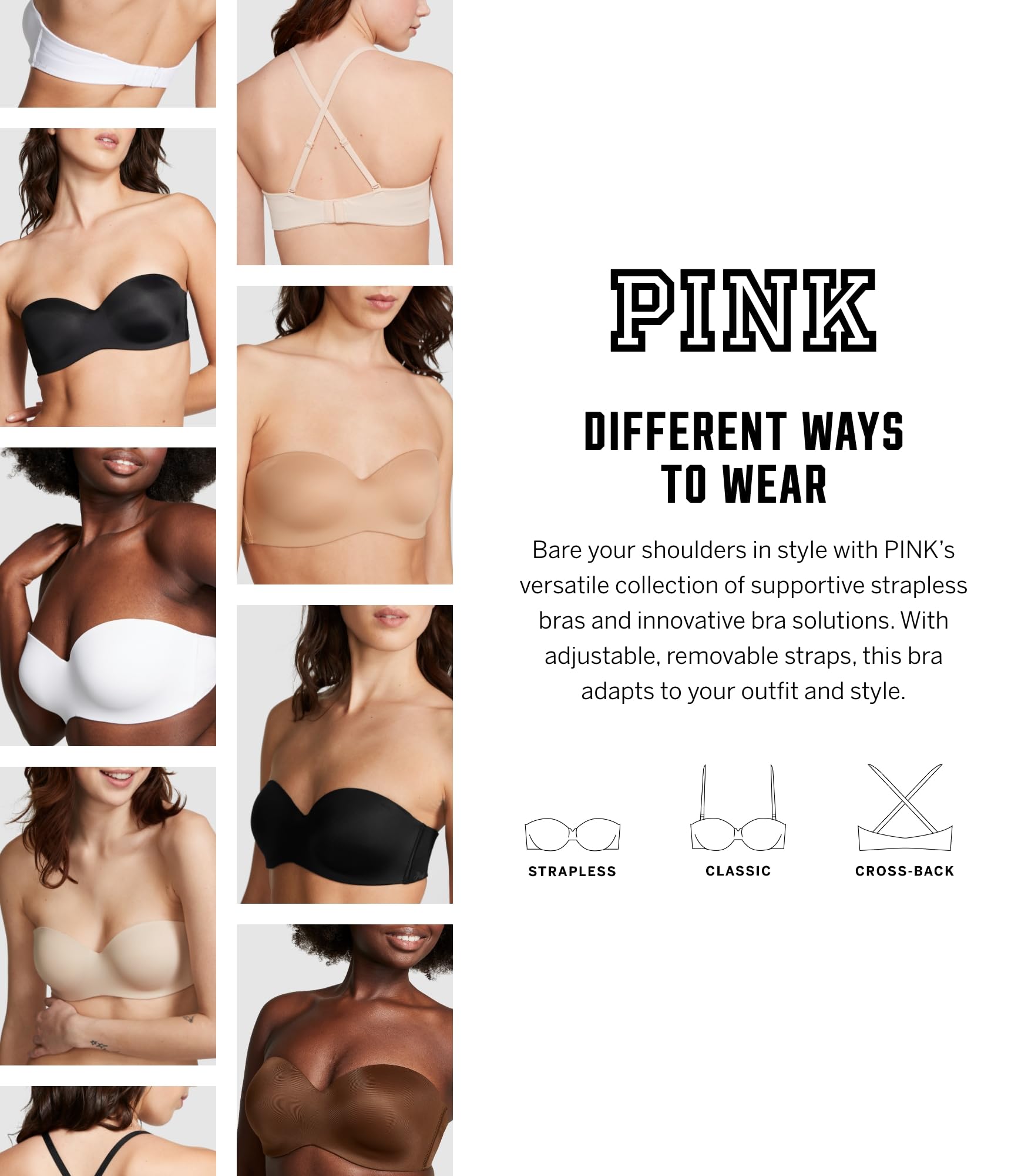 Foto 6 | Sujetador Sin Tirantes Victoria's Secret Wear Everywhere - Venta Internacional.