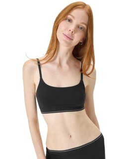 Foto 1 | Bralette Florence De Mills Cozy Crush Sin Costuras, Color Negro, Talla L - Venta Internacional.