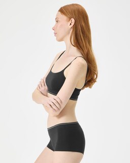 Foto 2 | Bralette Florence De Mills Cozy Crush Sin Costuras, Color Negro, Talla L - Venta Internacional.