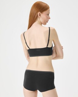 Foto 3 | Bralette Florence De Mills Cozy Crush Sin Costuras, Color Negro, Talla L - Venta Internacional.