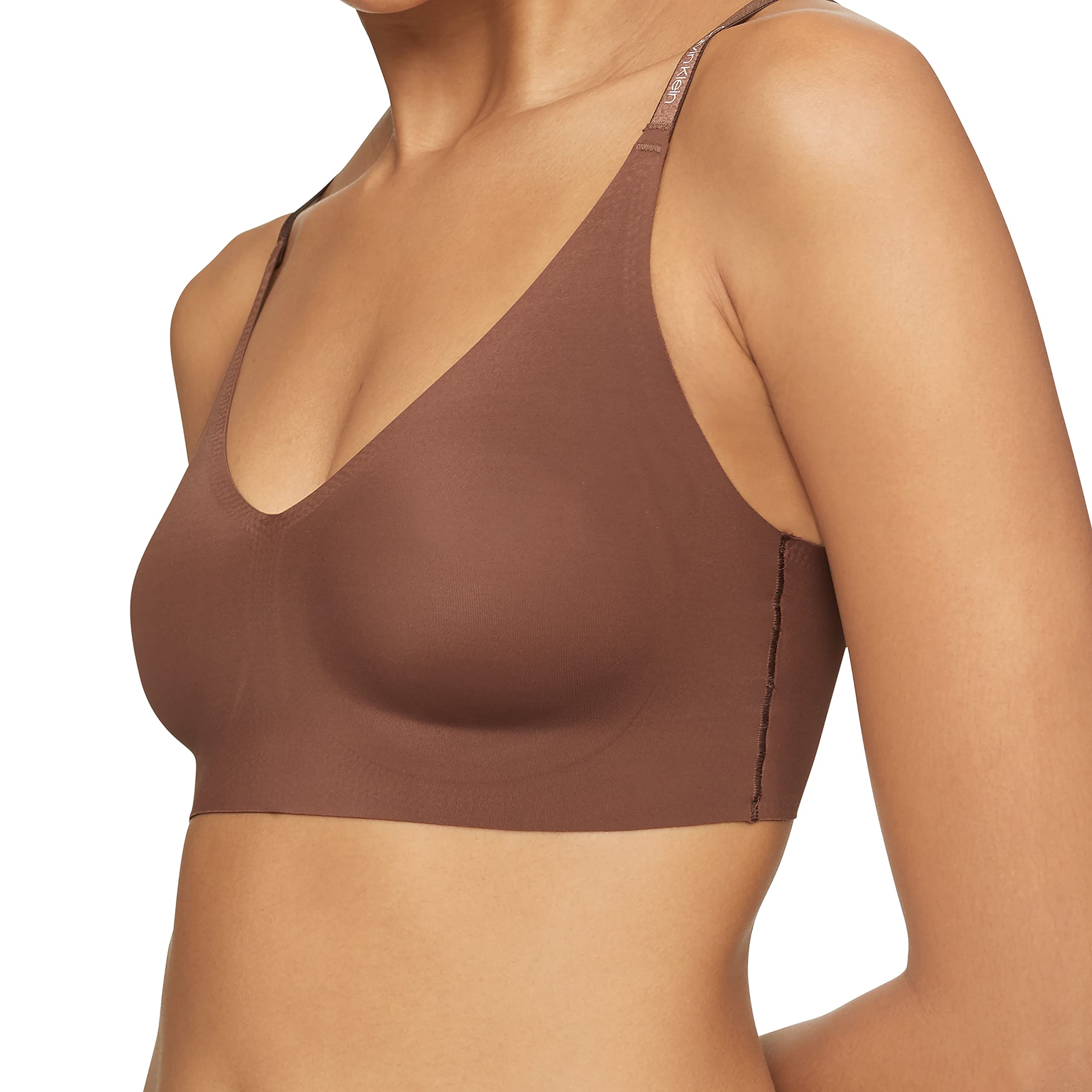 Foto 3 pulgar | Sujetador Tipo Bralette Calvin Klein Invisibles Comfort Chestnut Para Mujer - Venta Internacional.