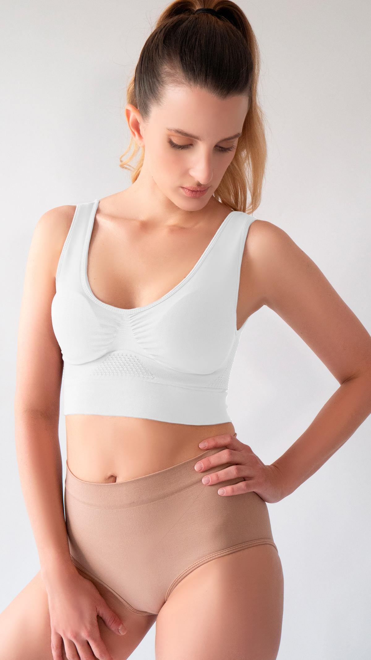 Foto 3 pulgar | Fresh Bra Control Con Almohadillas color Blanco I Love Shape M 2324 T