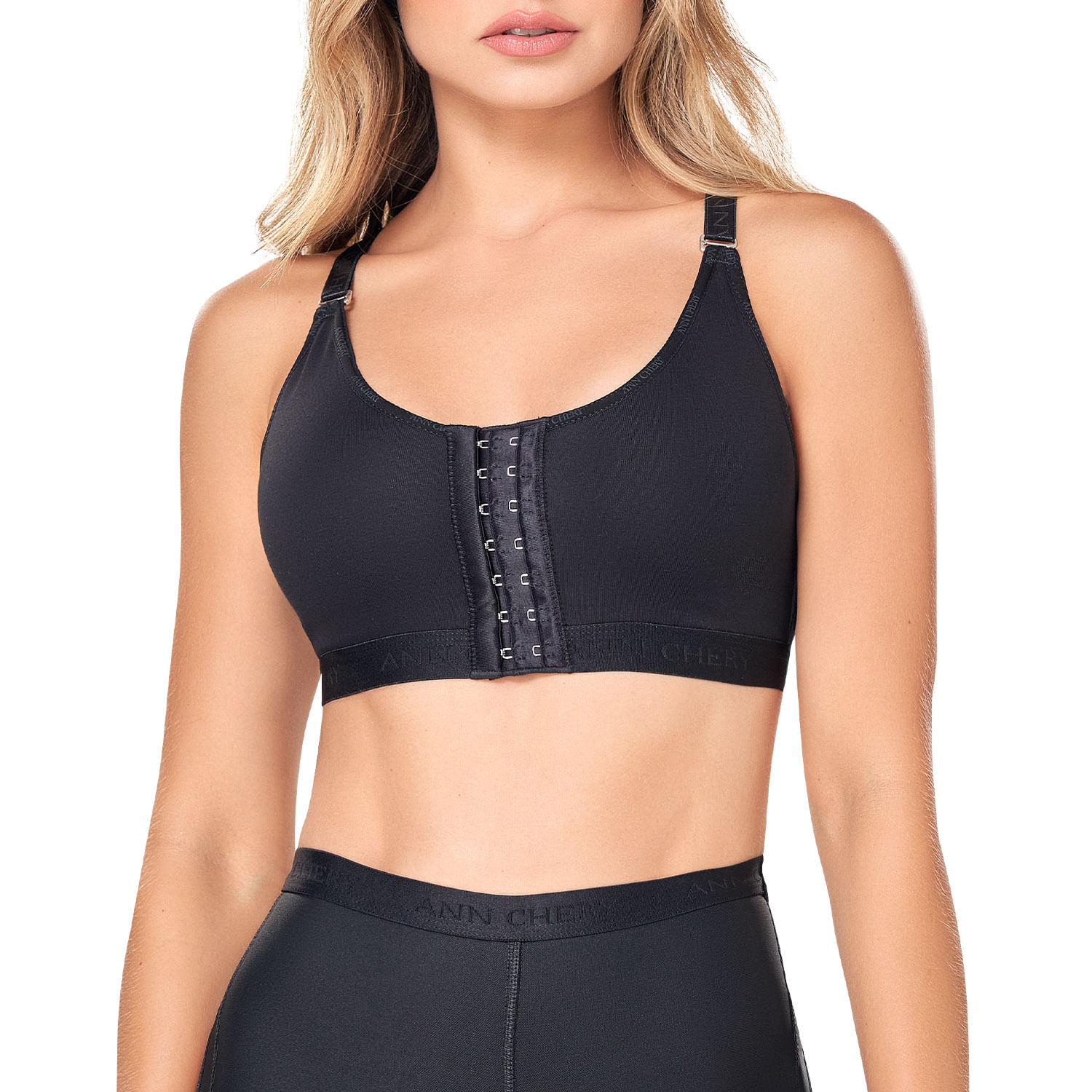 Brasier Postoperatorio Ann Cherry Negro para Mujer $898