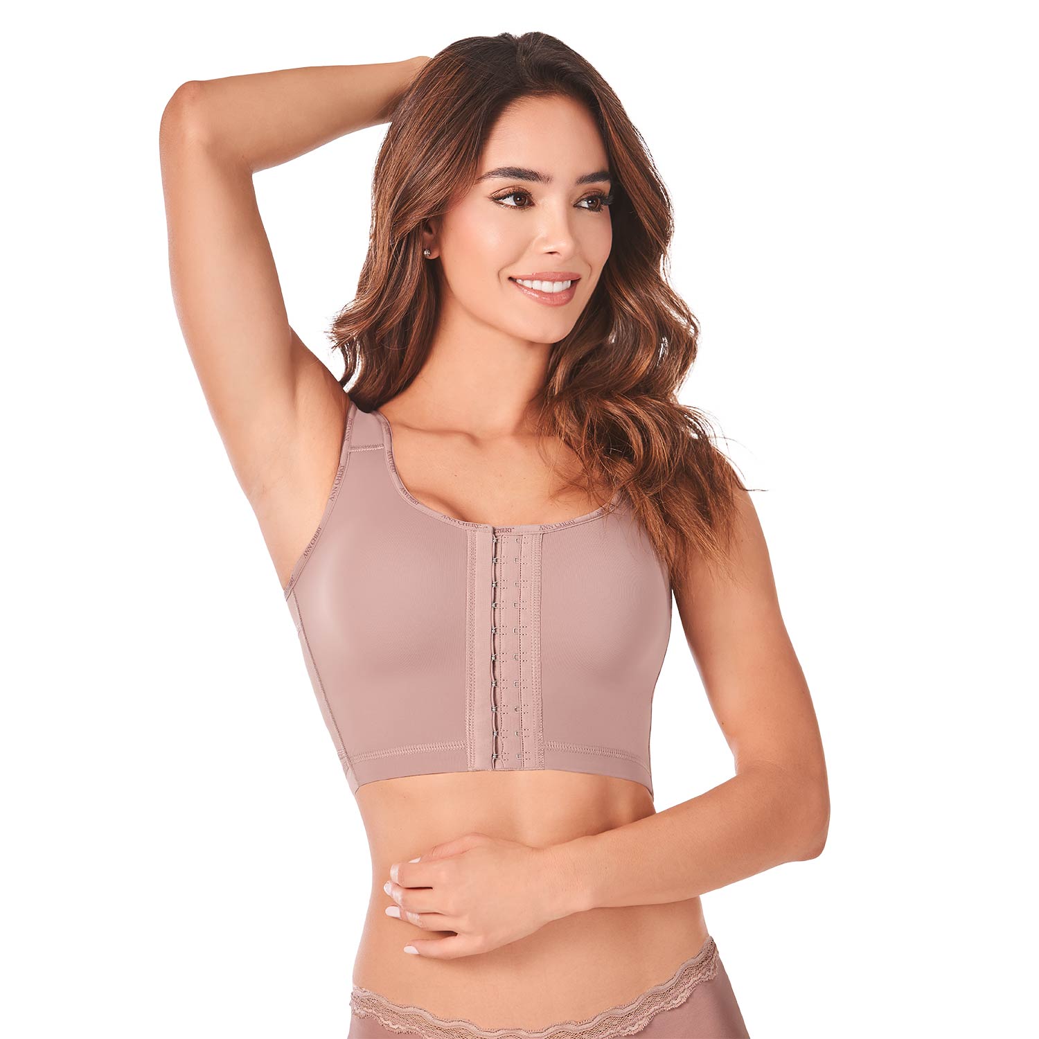 Brasier Largo Postoperatorio Ann Chery Marrón para Mujer