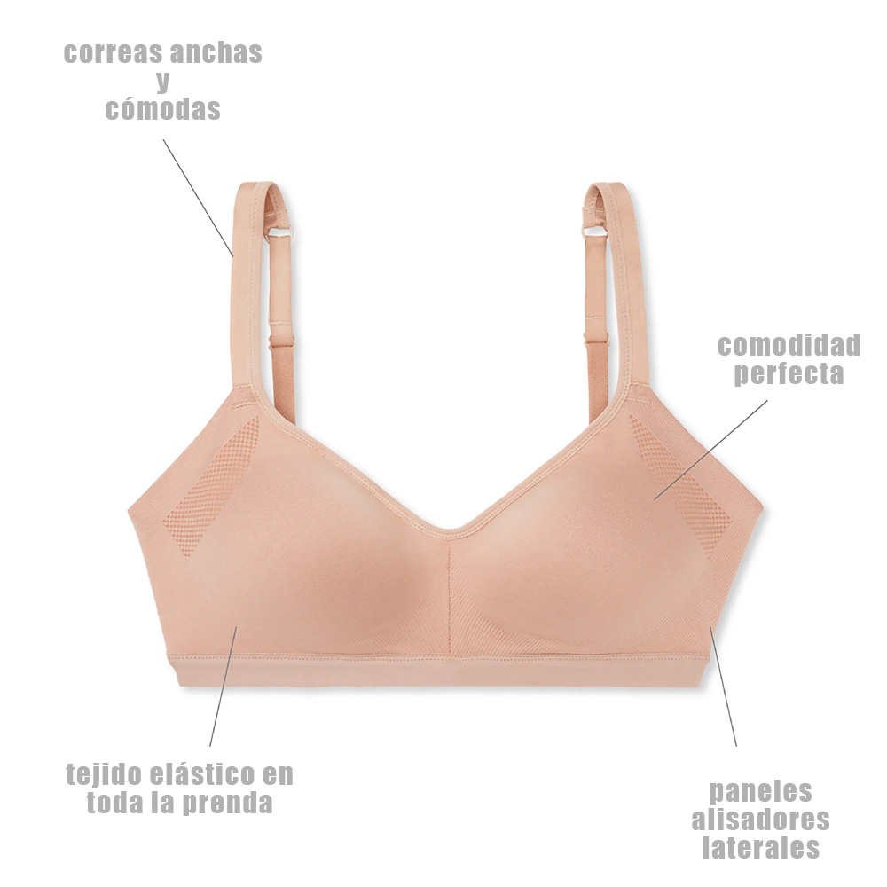 Foto 5 | Brassiere Warner's Sin Varilla | Soporte Suave Y Cobertura Lateral Extra