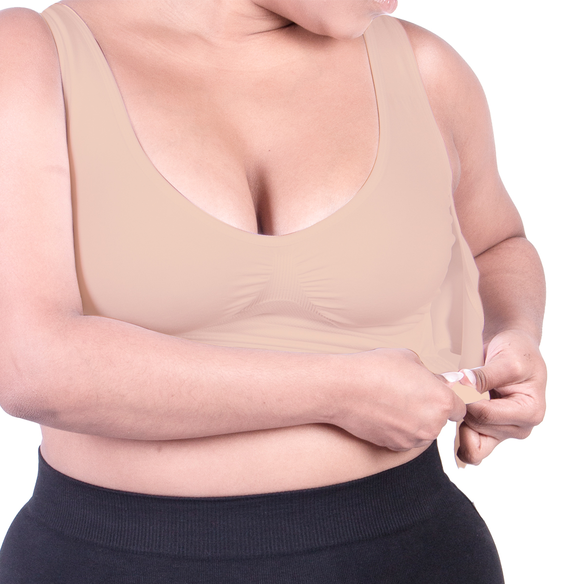 Foto 4 pulgar | Brasier Push Up 3 Piezas Passion Wear Bra Color Negro,nude Y Blanco Con Soporte Cruzado Y Control De Rollos En Espalda