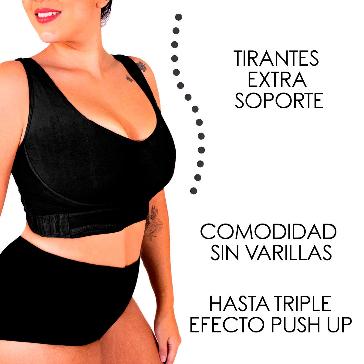 Foto 6 pulgar | Brassier Push Up I Love Shape 3 Piezas
