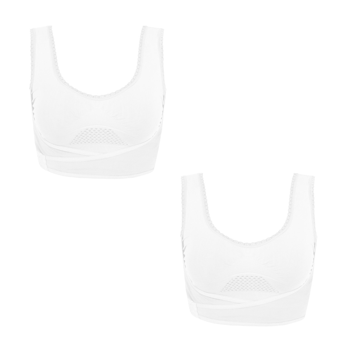 Kit De 2 Bra Liberty Fresh Push Up Blanco + Panty Regalo I Love Shape M2086 Xxg