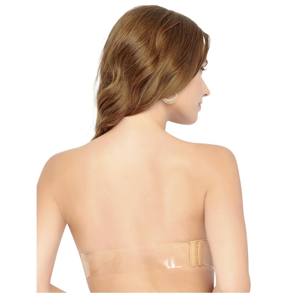 Foto 4 pulgar | Brasier Strapless Push Up Ilusión 7976 Beige