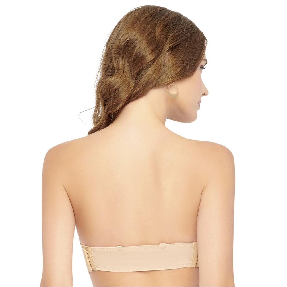 Foto 6 pulgar | Brasier Strapless Push Up Ilusión 7976 Beige
