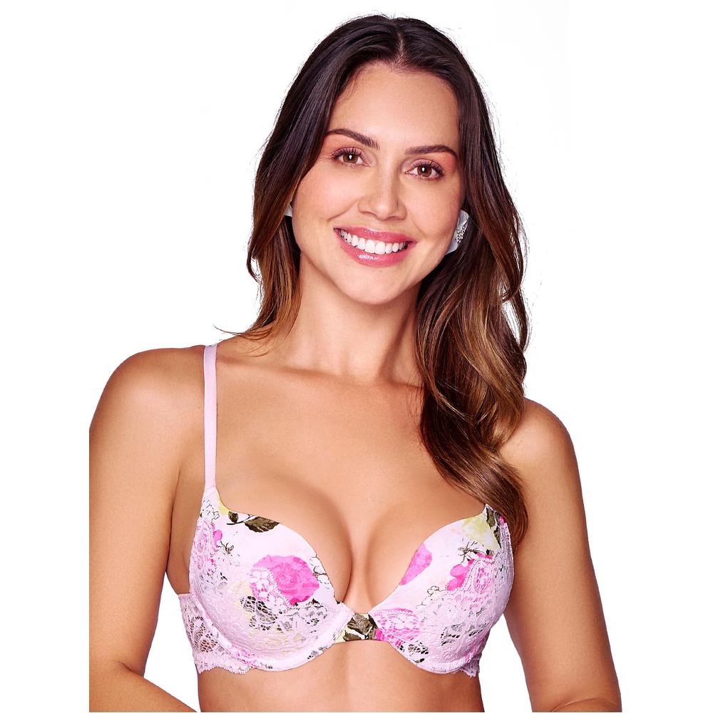Bra Escote Profundo Push Up Ilusión 70054 Blanco