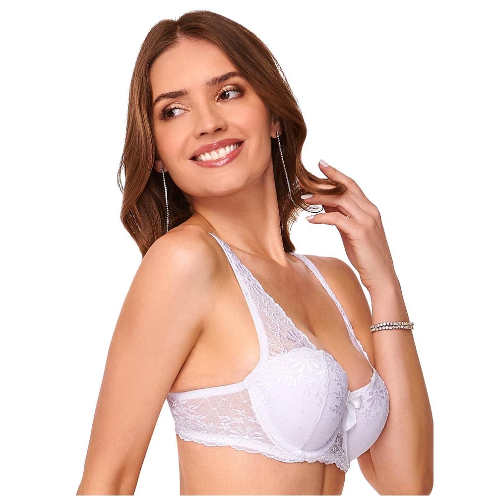 Foto 3 pulgar | Brasier con Push Up Ilusión Blanco para Mujer