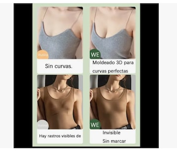 Foto 4 | 3pc Brasier Strapless Push Up Invisible Silicon Adherible