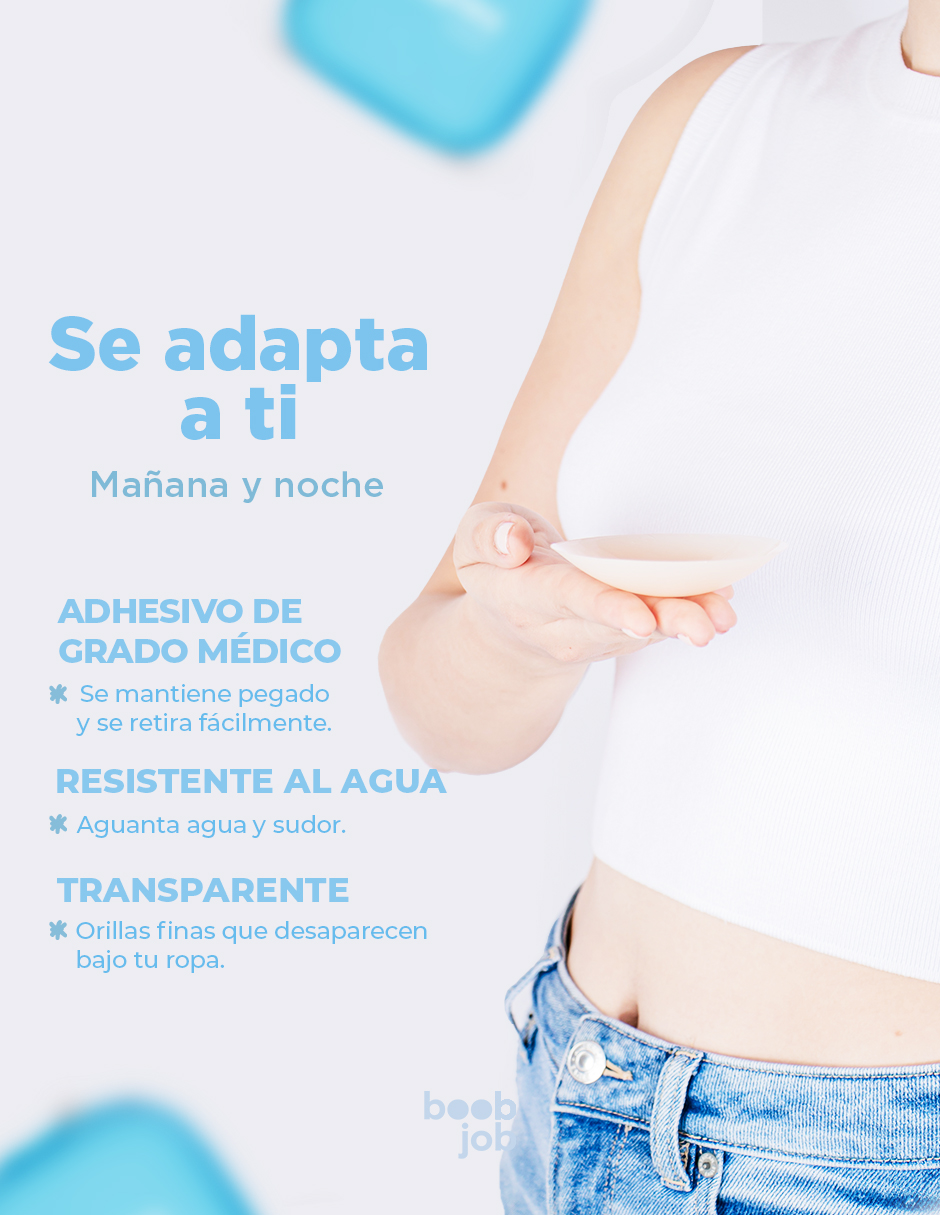Foto 2 | Cubre Pezones Boobjob Ultradelgados Reutilizables De Silicón, 1 Par