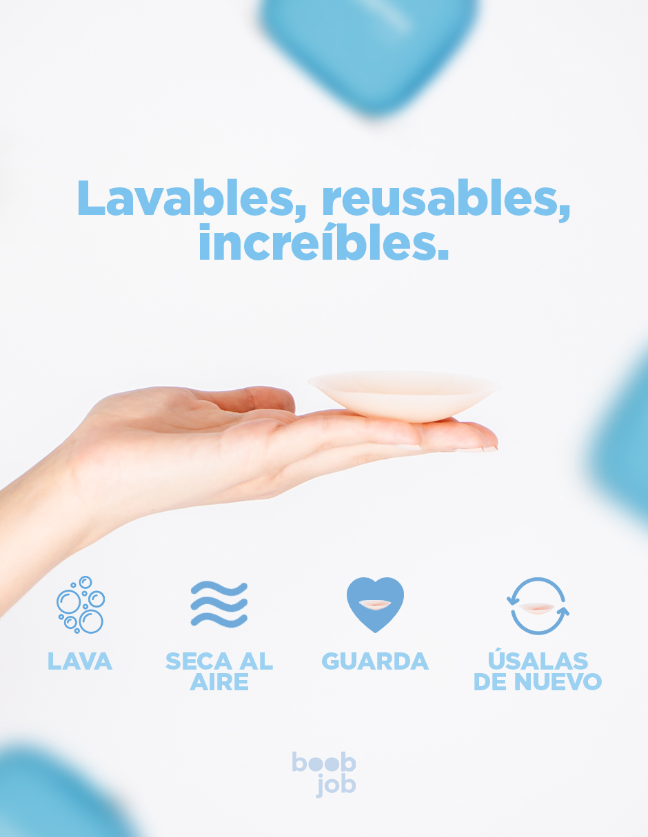 Foto 4 pulgar | Cubre Pezones Boobjob Ultradelgados Reutilizables De Silicón, 1 Par