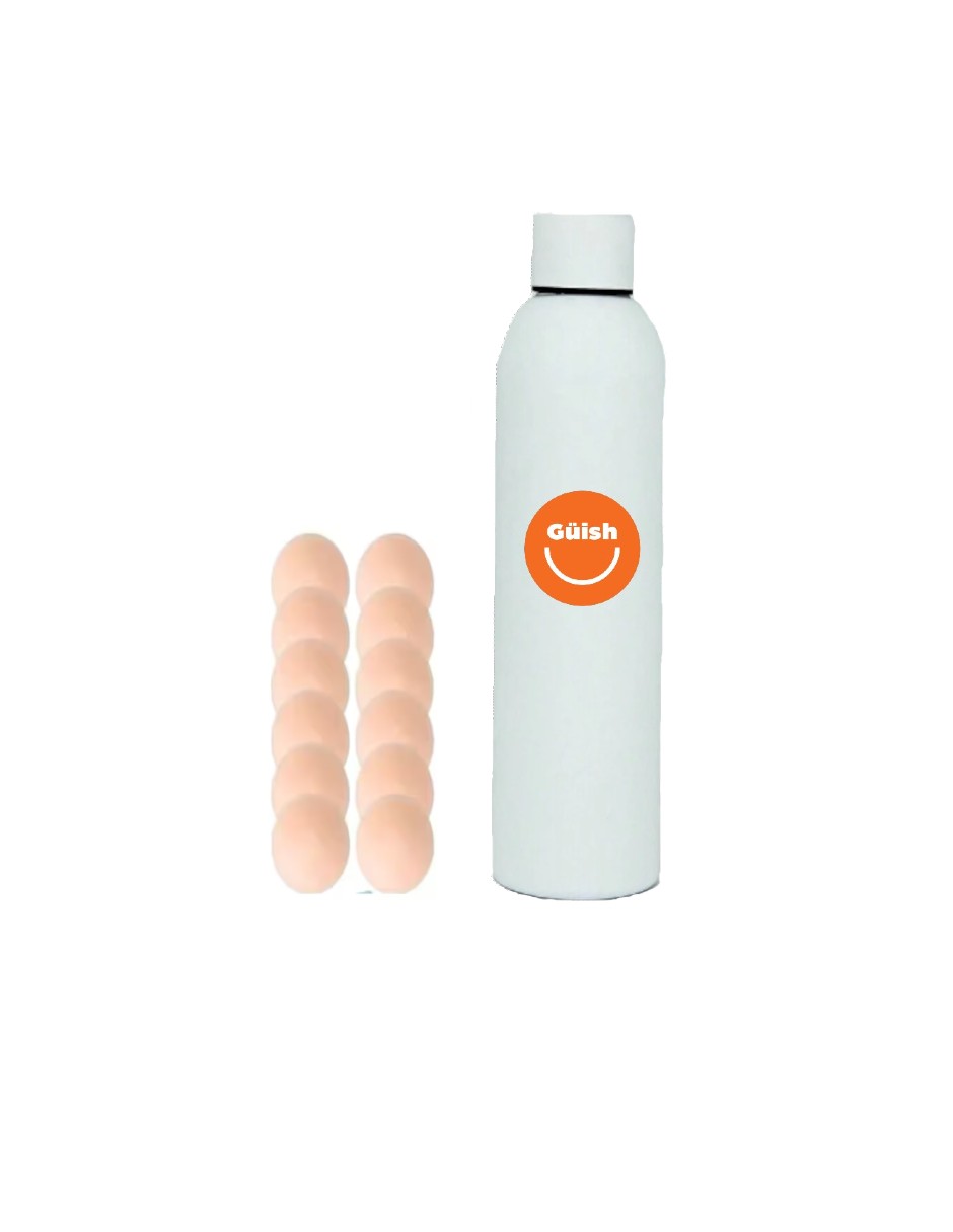 Foto 1 | Pezoneras Bra Push Up 12pzas + Termo De Agua Güish