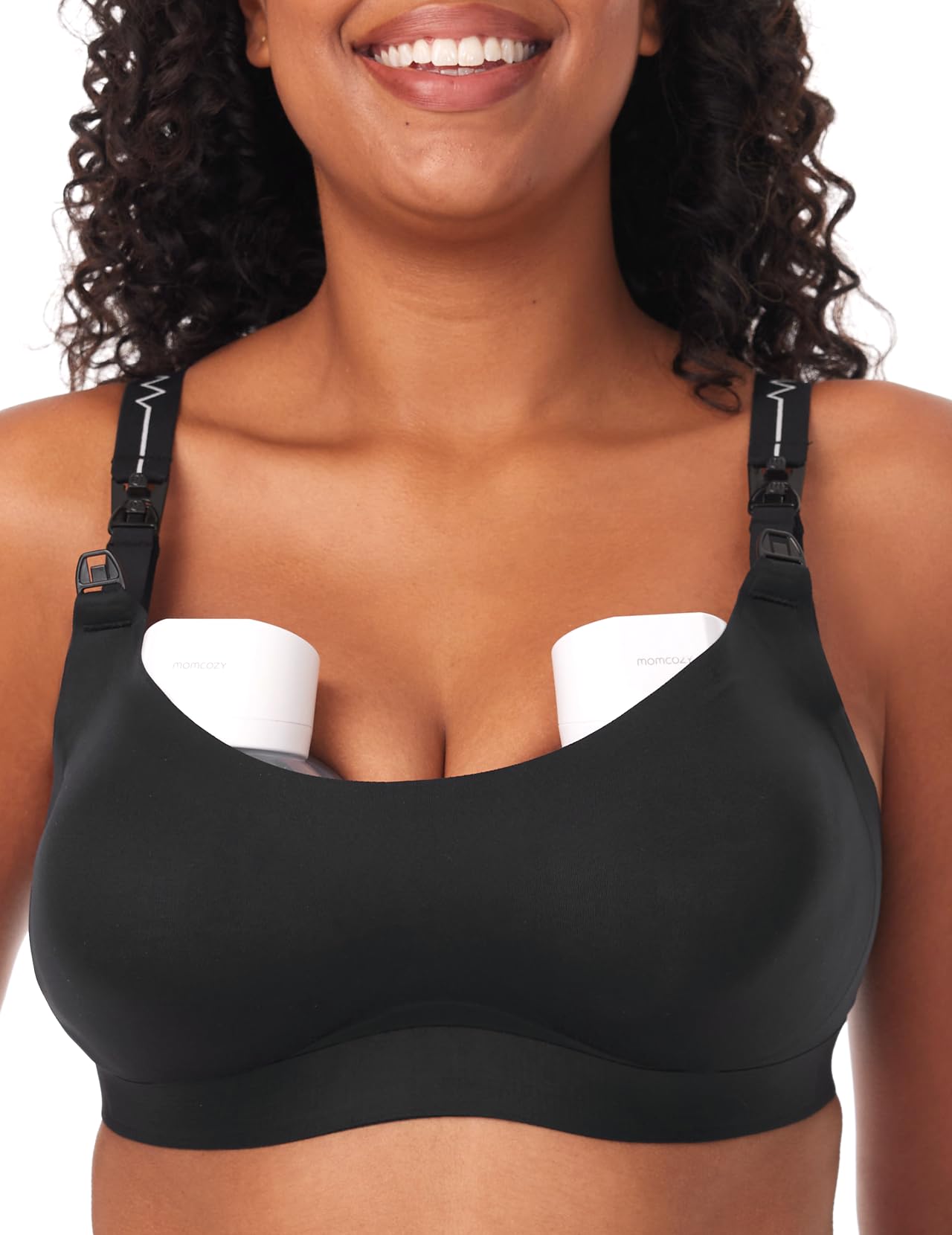 Foto 2 pulgar | Sujetador Momcozy Para Extractor De Leche Portátil, Negro - Venta Internacional.