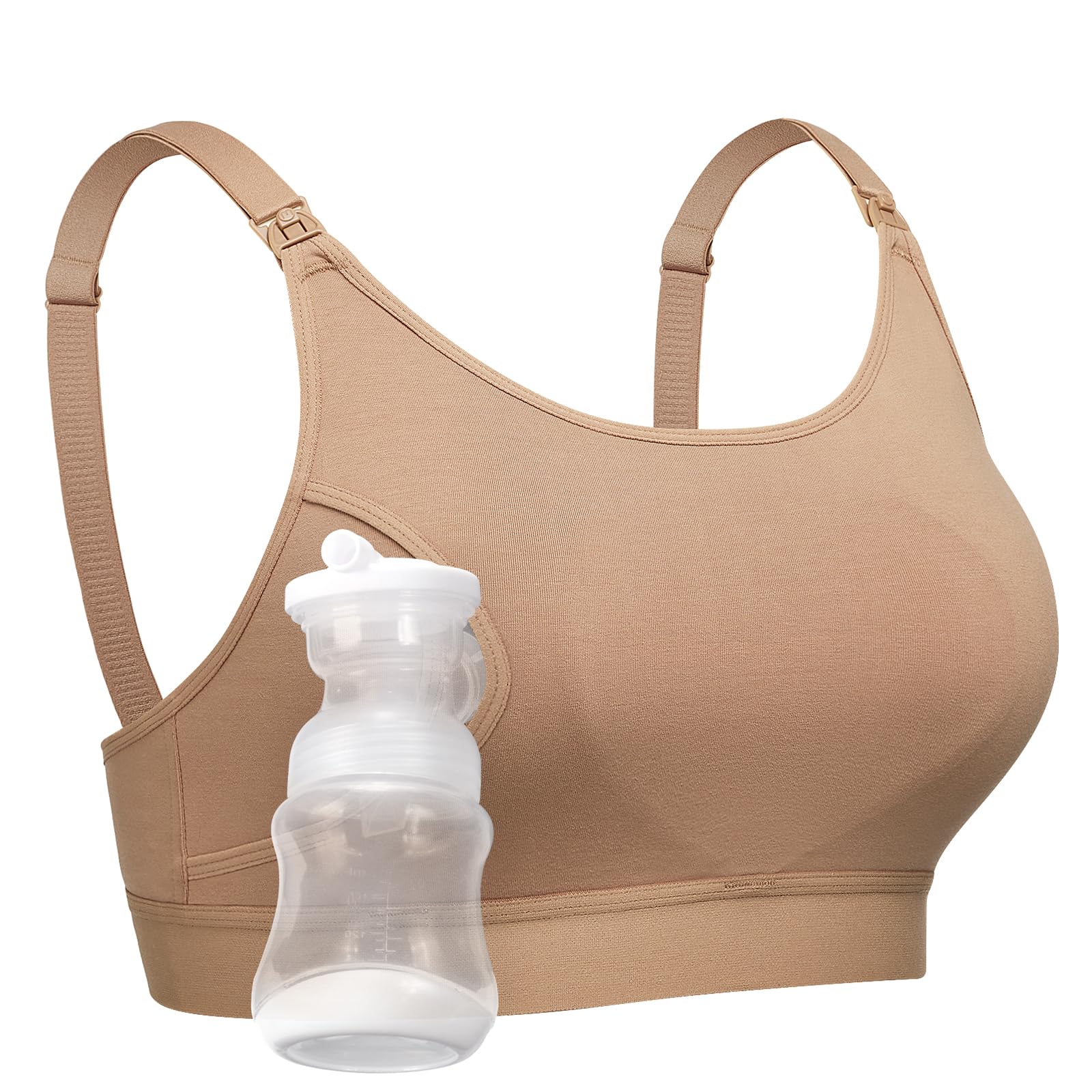 Sujetador De Manos Libres Momcozy, Extractores De Leche Ajustables, Color Moca - Venta Internacional.