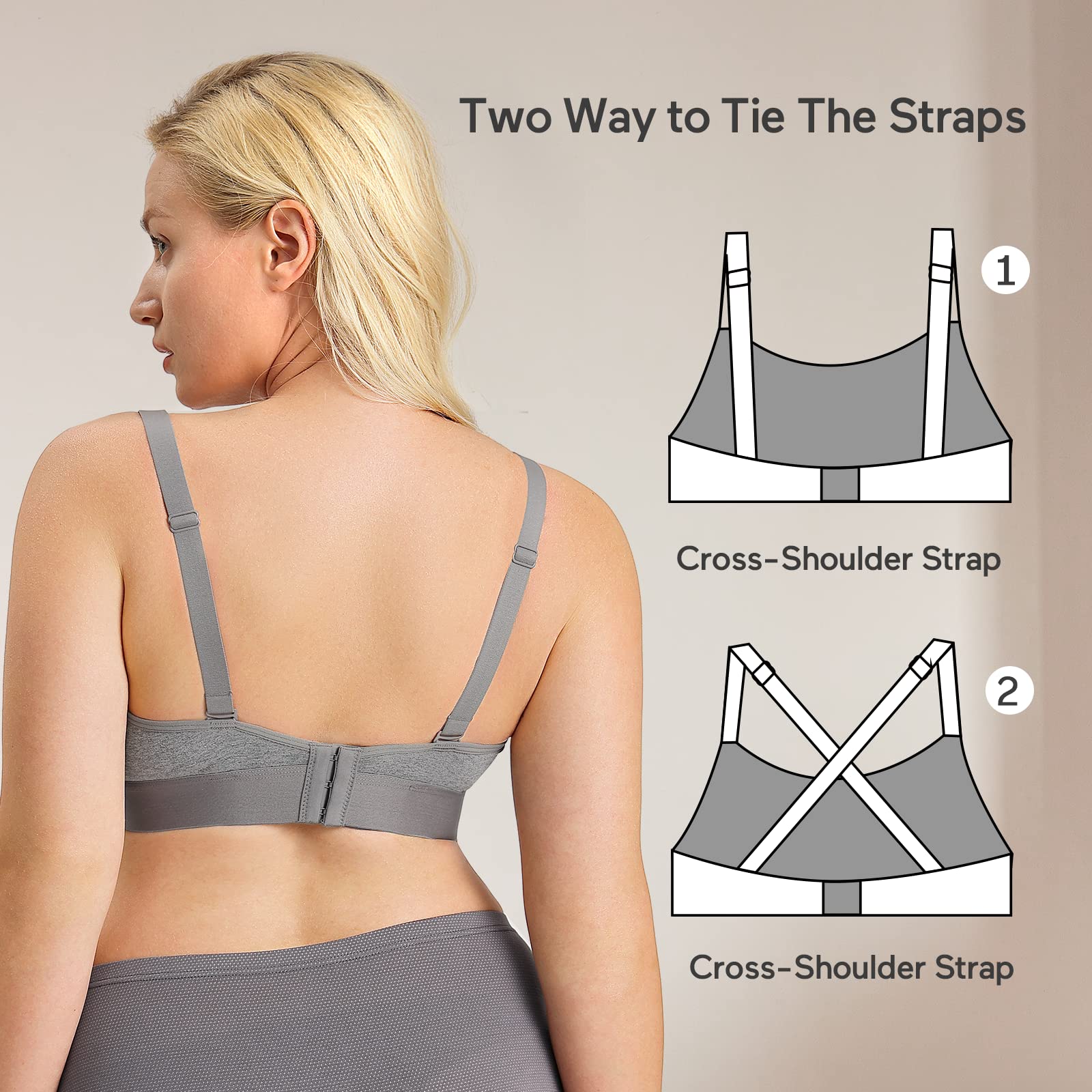 Foto 6 pulgar | Extractores De Leche Ajustables Momcozy Pumping Bra Que Sostienen La Lactancia - Venta Internacional.