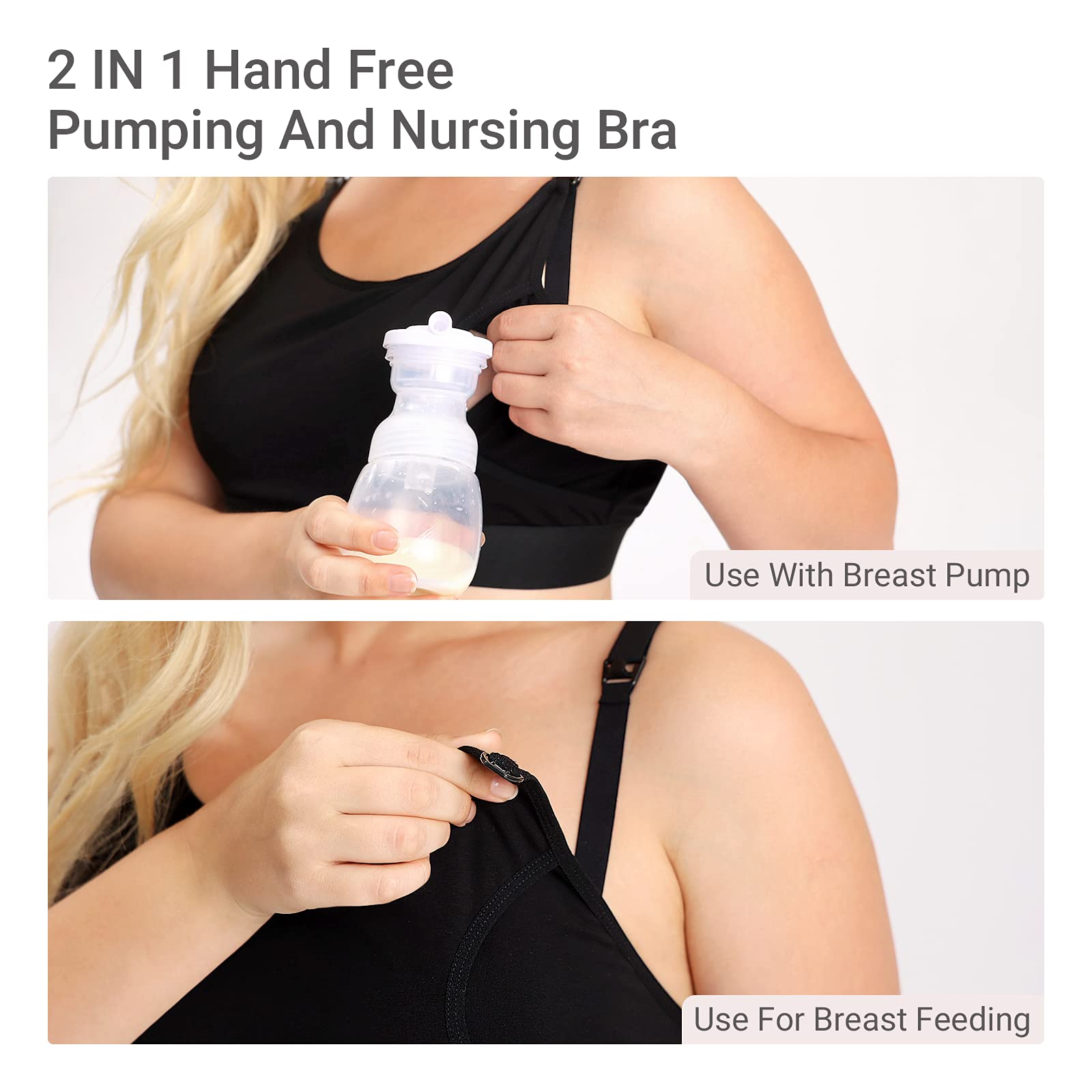 Foto 5 pulgar | Sujetador Momcozy Pumping Bra, Manos Libres, 2 Unidades, Algodón - Venta Internacional.