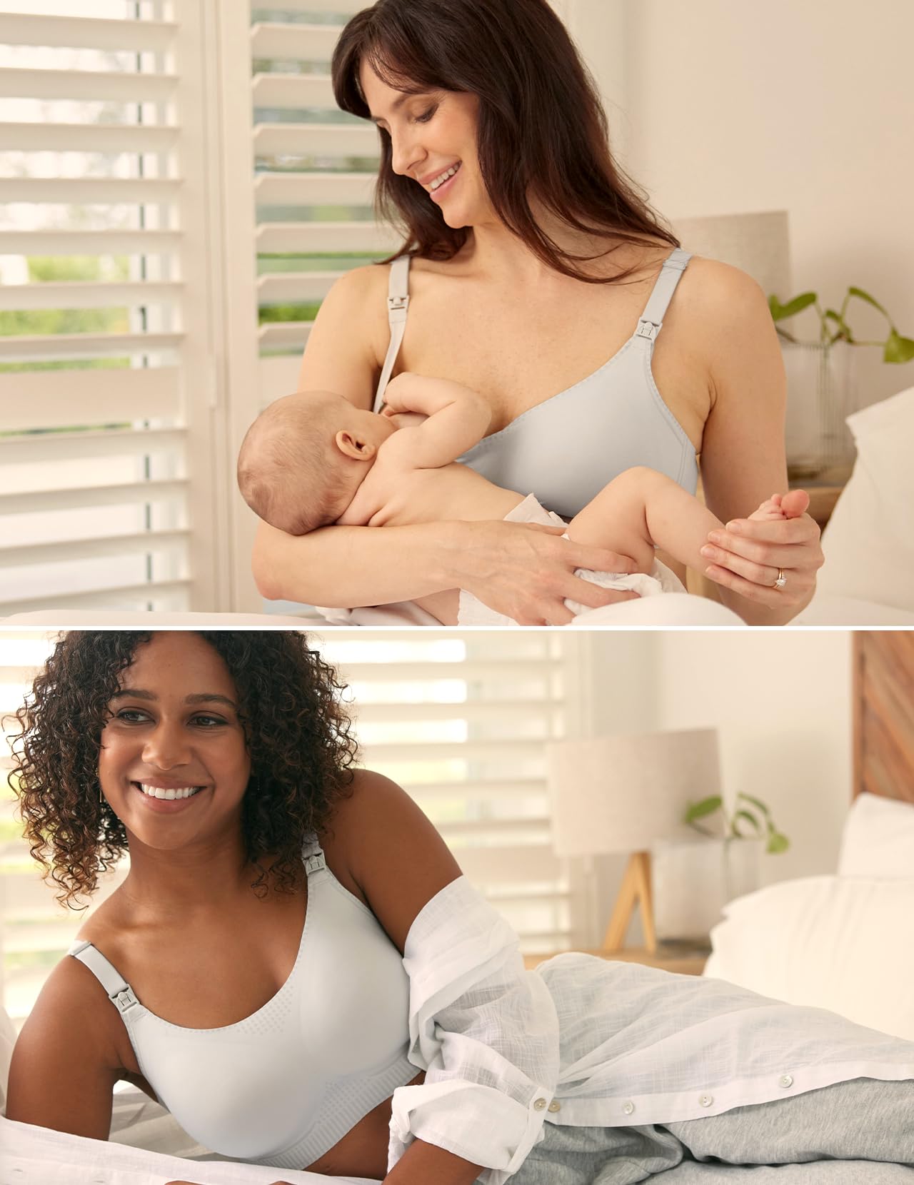Foto 6 pulgar | Sujetador De Lactancia Momcozy Seamless Ultra Comfort Gris Claro - Venta Internacional.