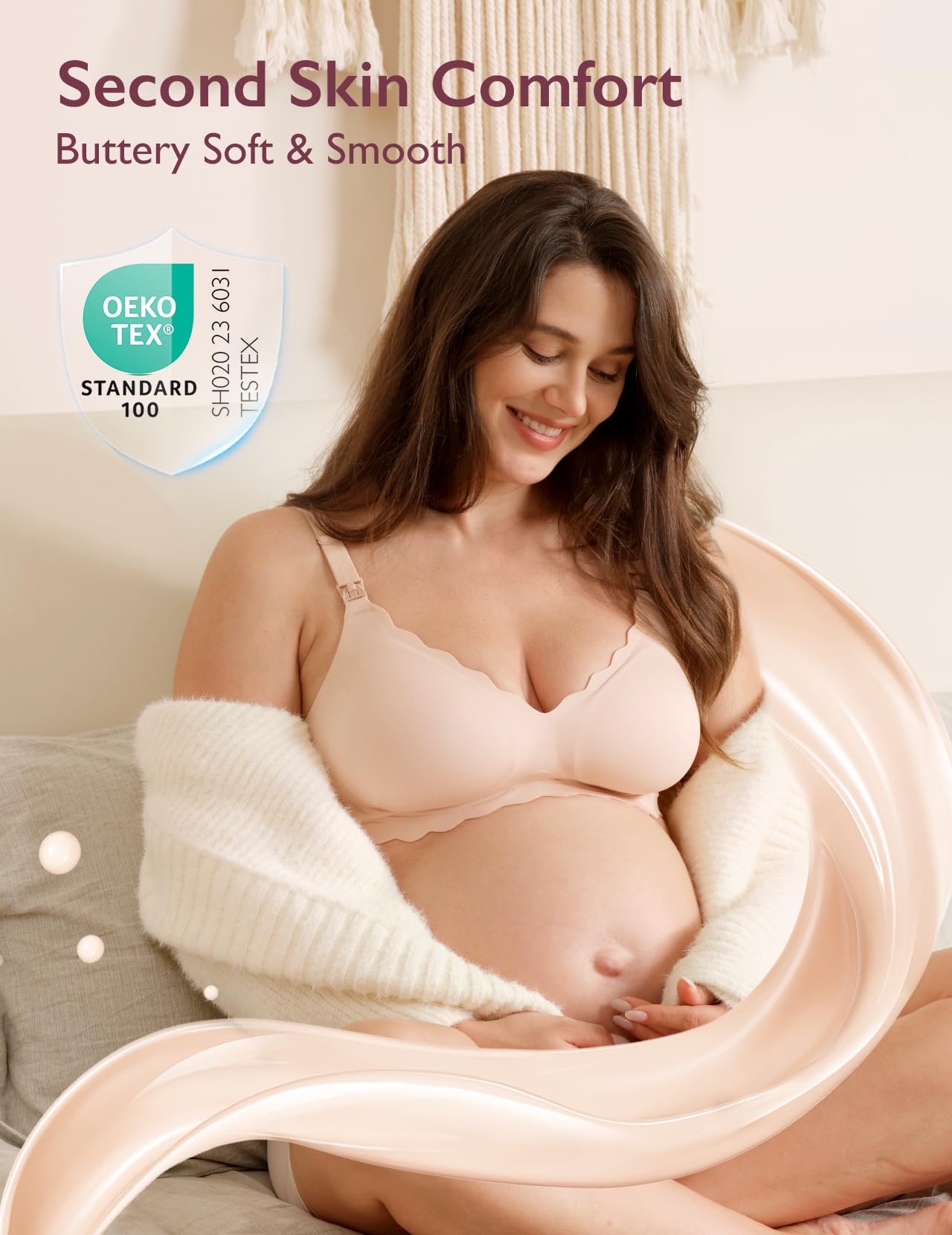 Foto 3 pulgar | Sujetador De Lactancia Momcozy Seamless Para Embarazo Y Maternidad Inalámbrico - Venta Internacional.